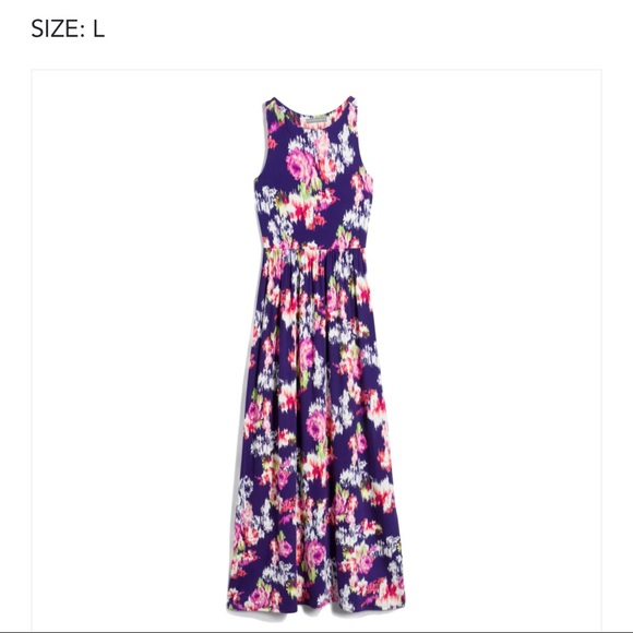 Loveappella Dresses & Skirts - Loveappella Floral Racerback Maxidress
